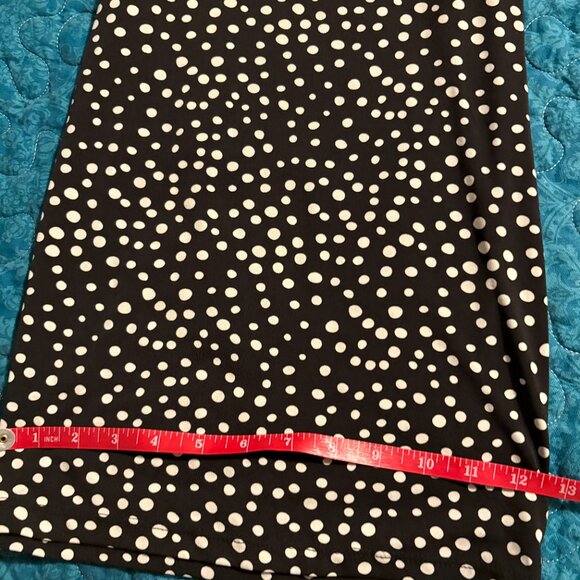 Kaileigh Black with White Polka Dots Sleeveless Jumpsuit Size L - Picture 5 of 7